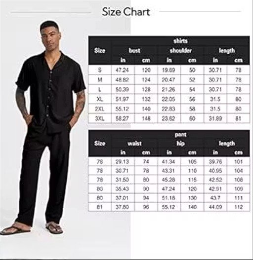 Men Night suit co-ords set white - Image 8